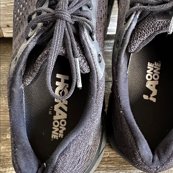 Mens Hoka Charcoal Athletic Sneakers - Picture 9 of 9